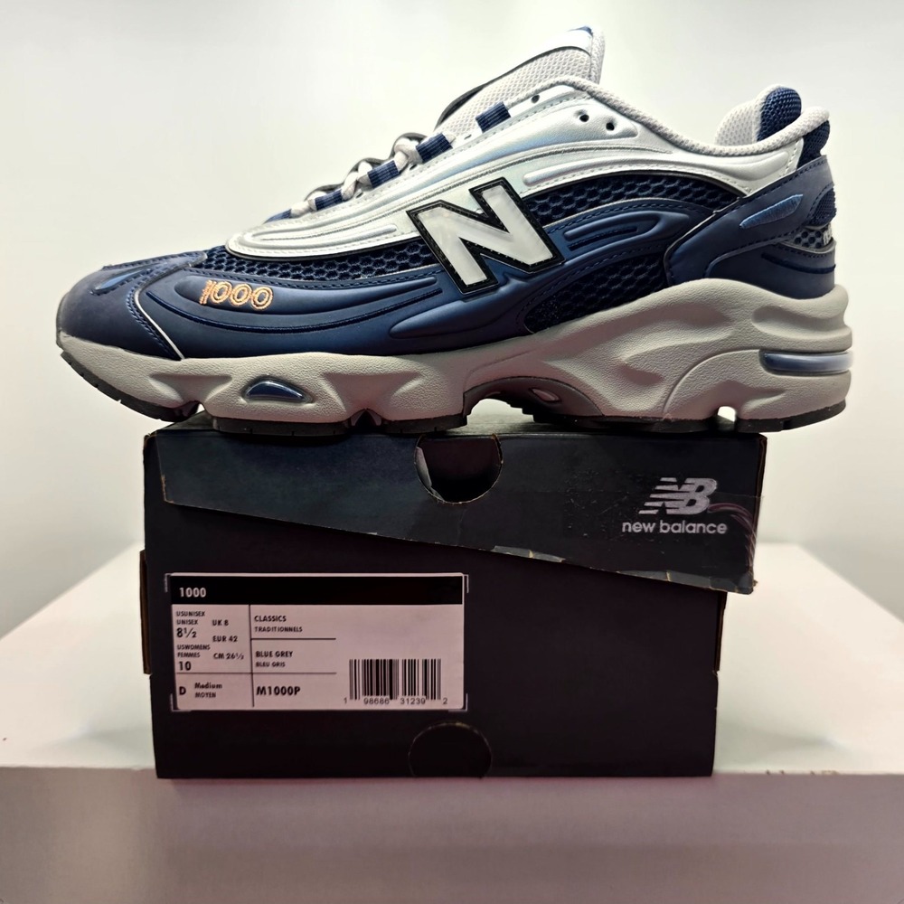 New Balance 1000 M1000P Unisex US M8.5/W10 Shoes Blue Gray Athletic Sneaker